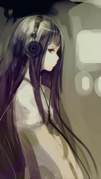 61+ Anime Girl Sad Listening To Music