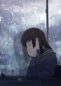 27+ Anime Girl Sad Image