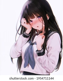 22+ Anime Girl Crying Kawaii