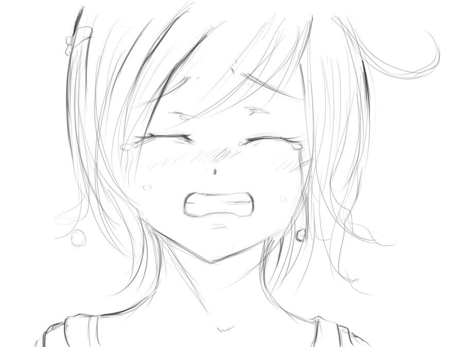 36+ Anime Girl Sad Sketch