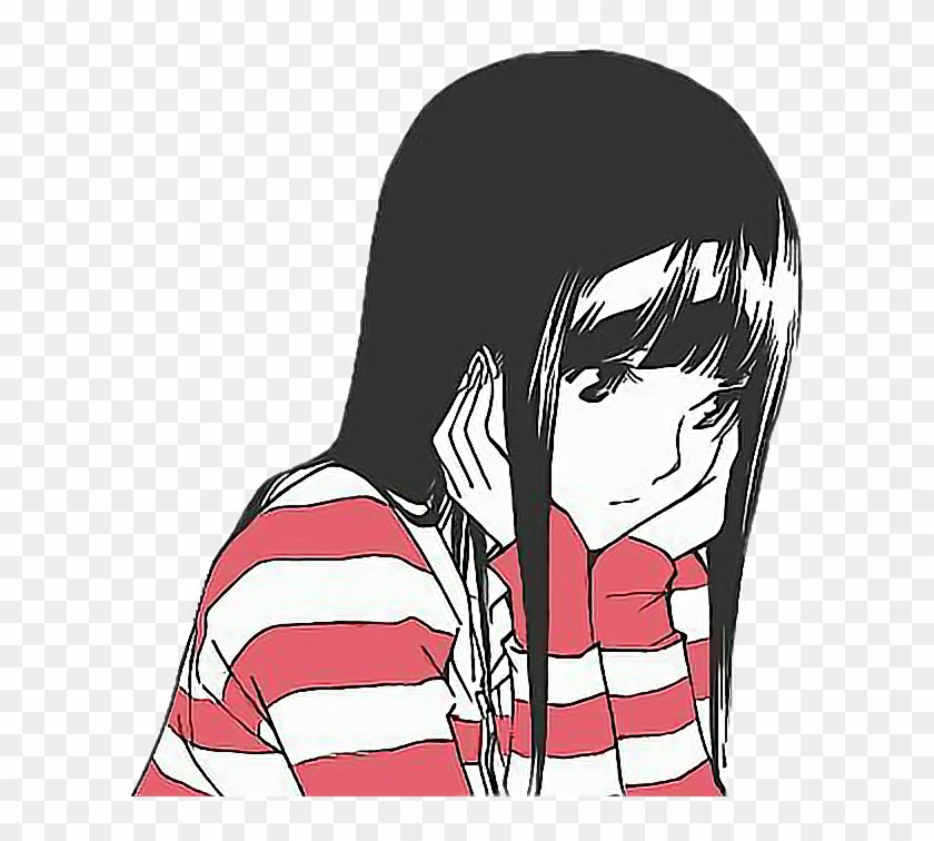 55+ Anime Girl Sad Png