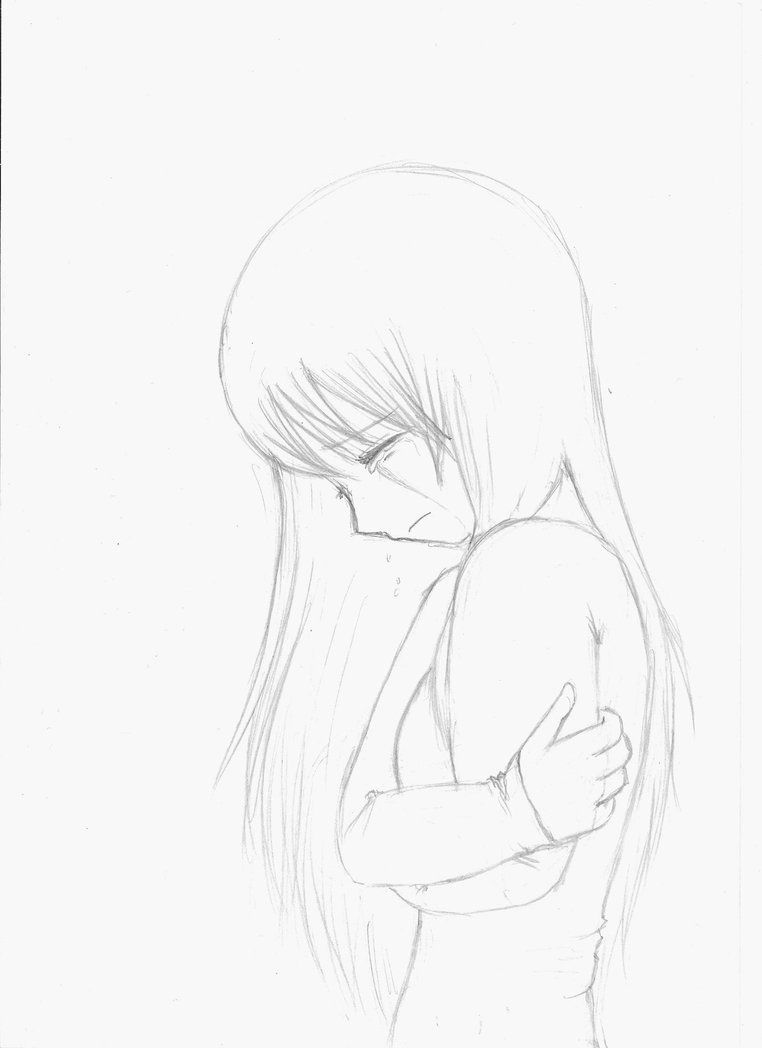 53+ Anime Girl Sad Draw