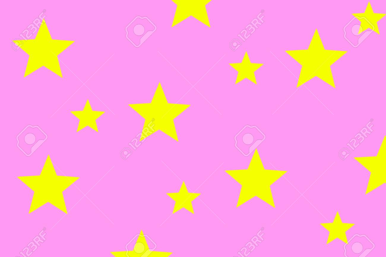 23+ Pink Background Yellow Stars