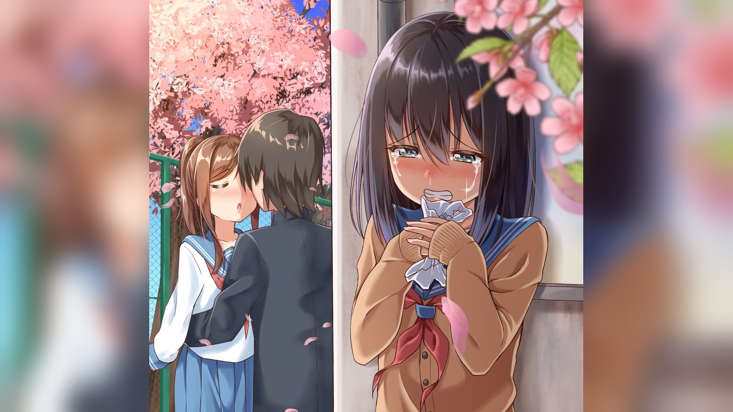 68+ Anime Girl Crying Next To Couple