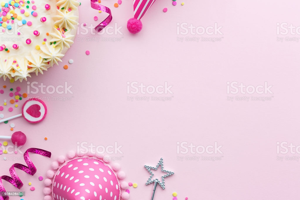 64+ Pink Background Birthday