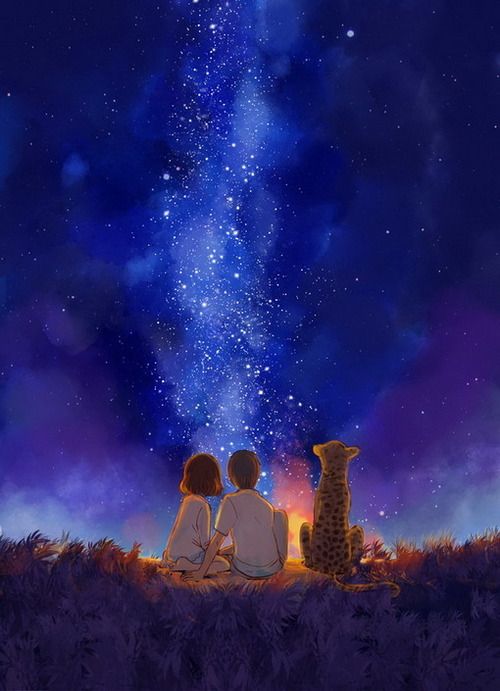 42+ Anime Couple Under The Stars