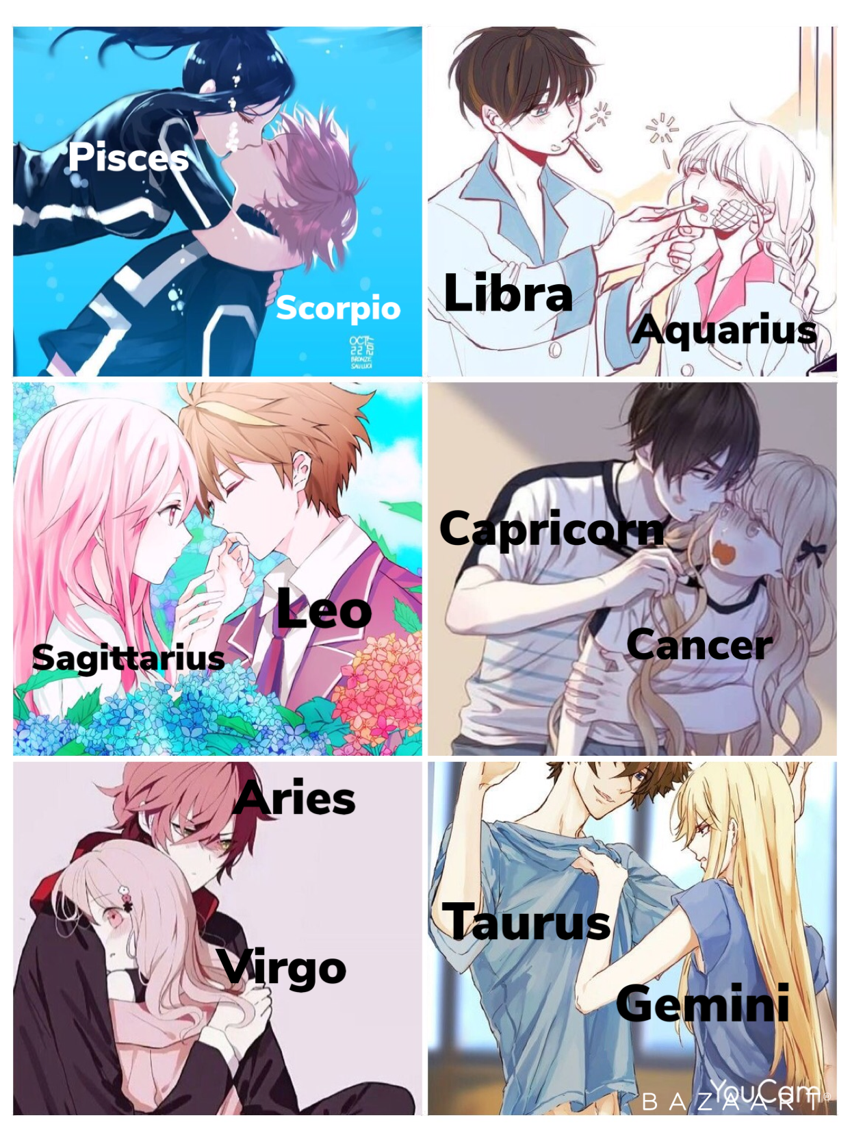 34+ Anime Couple Zodiac Signs