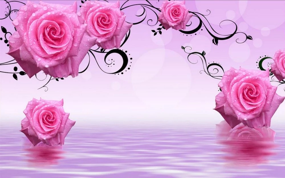 125+  Kumpulan Gambar: Wallpaper Pink Rose 3d