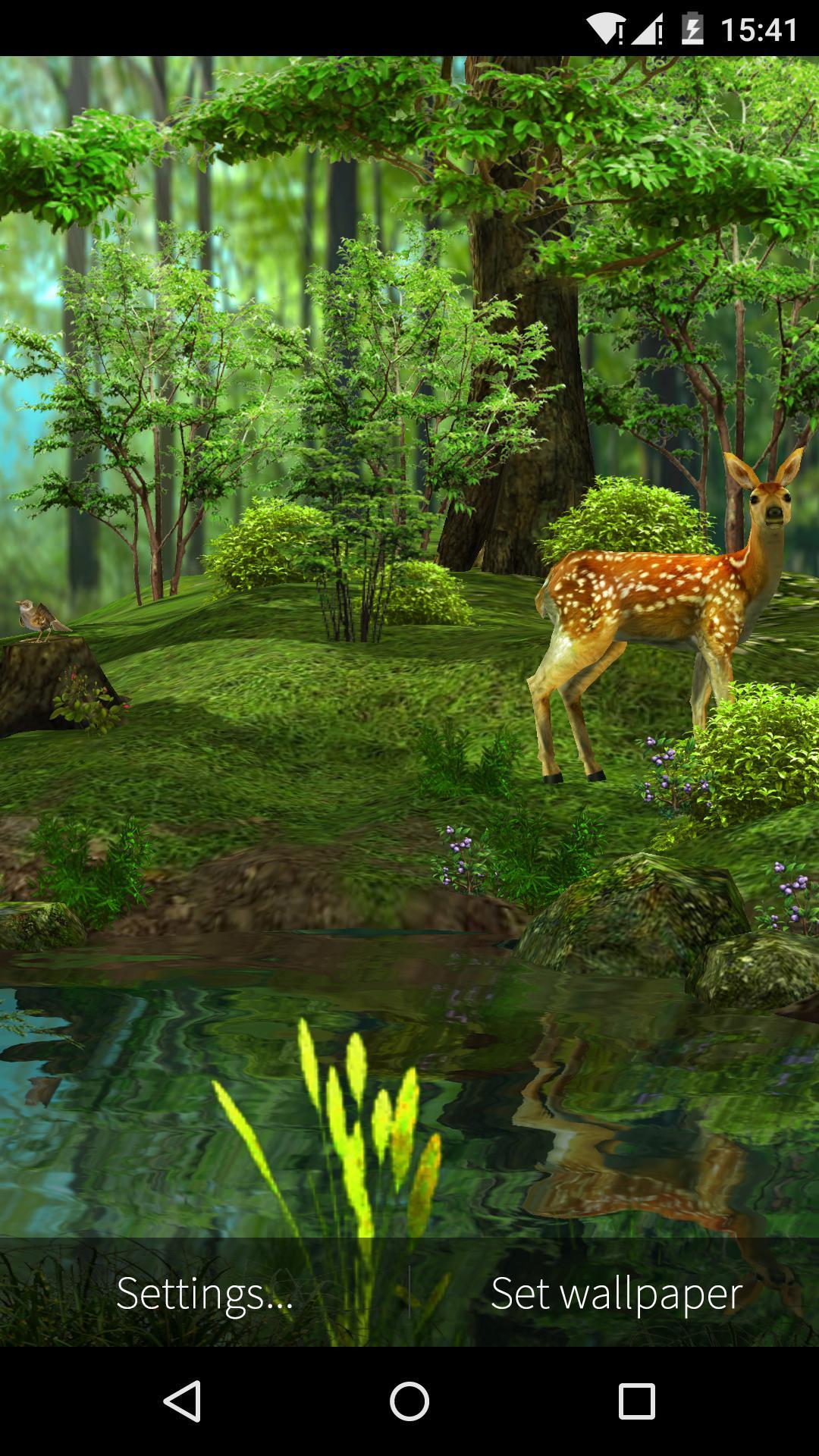 3d Deer Nature Live Wallpaper Mod Apk