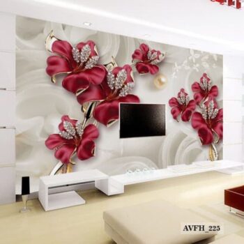 Harga Wallpaper Dinding 3d Motif Bunga